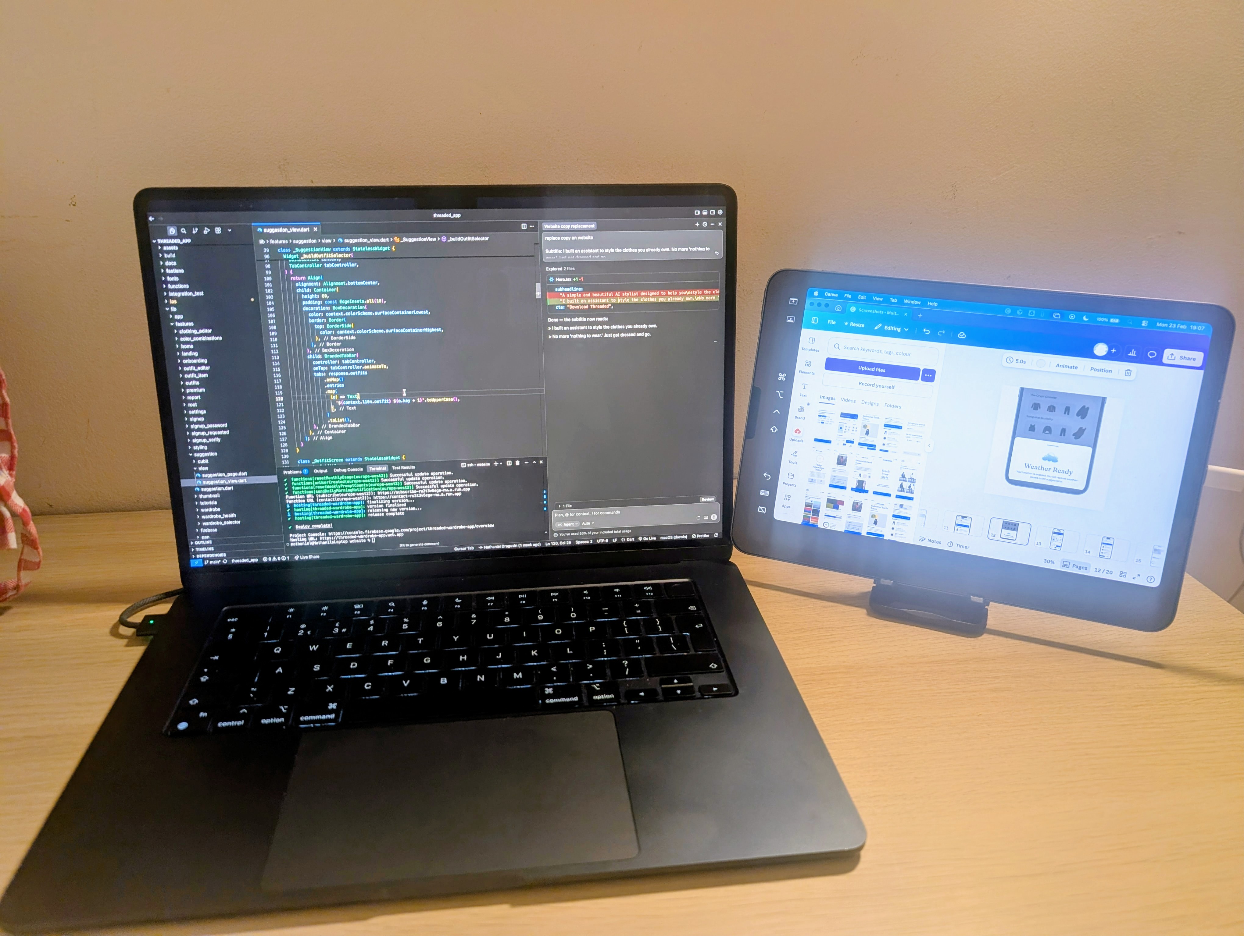 Nathaniel, Threaded developer